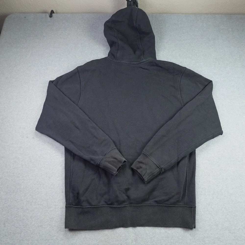 Nike Hoodie Mens Small Black Sporty Pullover Graphic Logo Sweatshirt